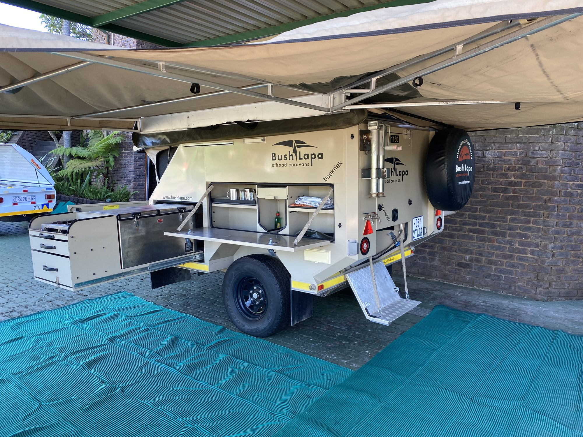 Bushlapa Boskriek - fully kitted for the bush!!